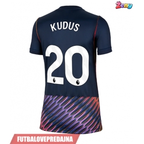Lacne Ženy Futbalové dres Tottenham Hotspur Mohammed Kudus #20 2026-27 Krátky Rukáv - Preč